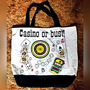 Heavy Cotton Casino Tote Sholder Bag